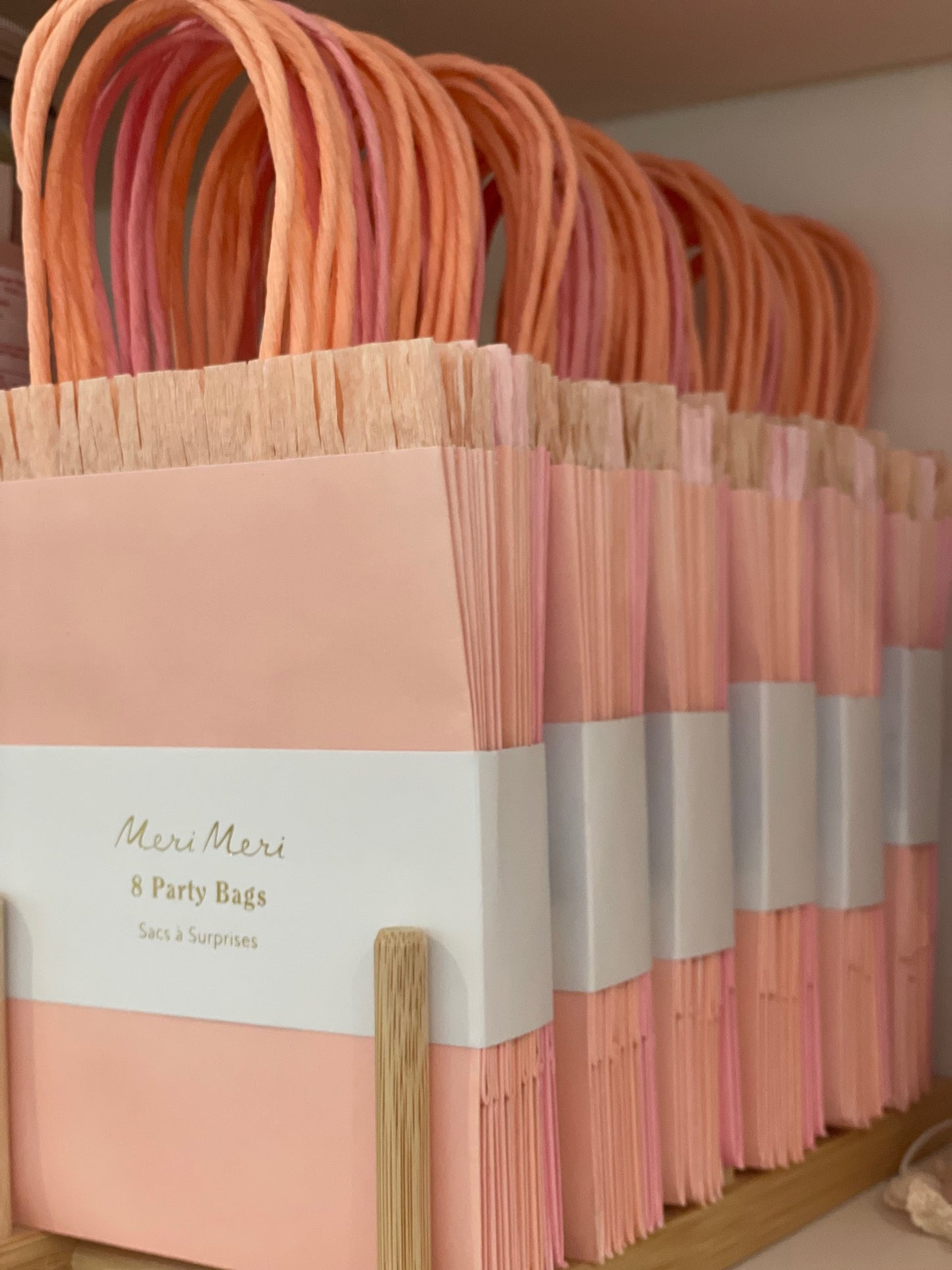Pink Fringe Party Bags