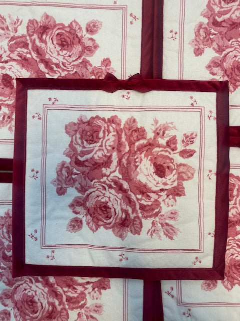 Vintage Sanderson Placemats - Set of 6, design 2