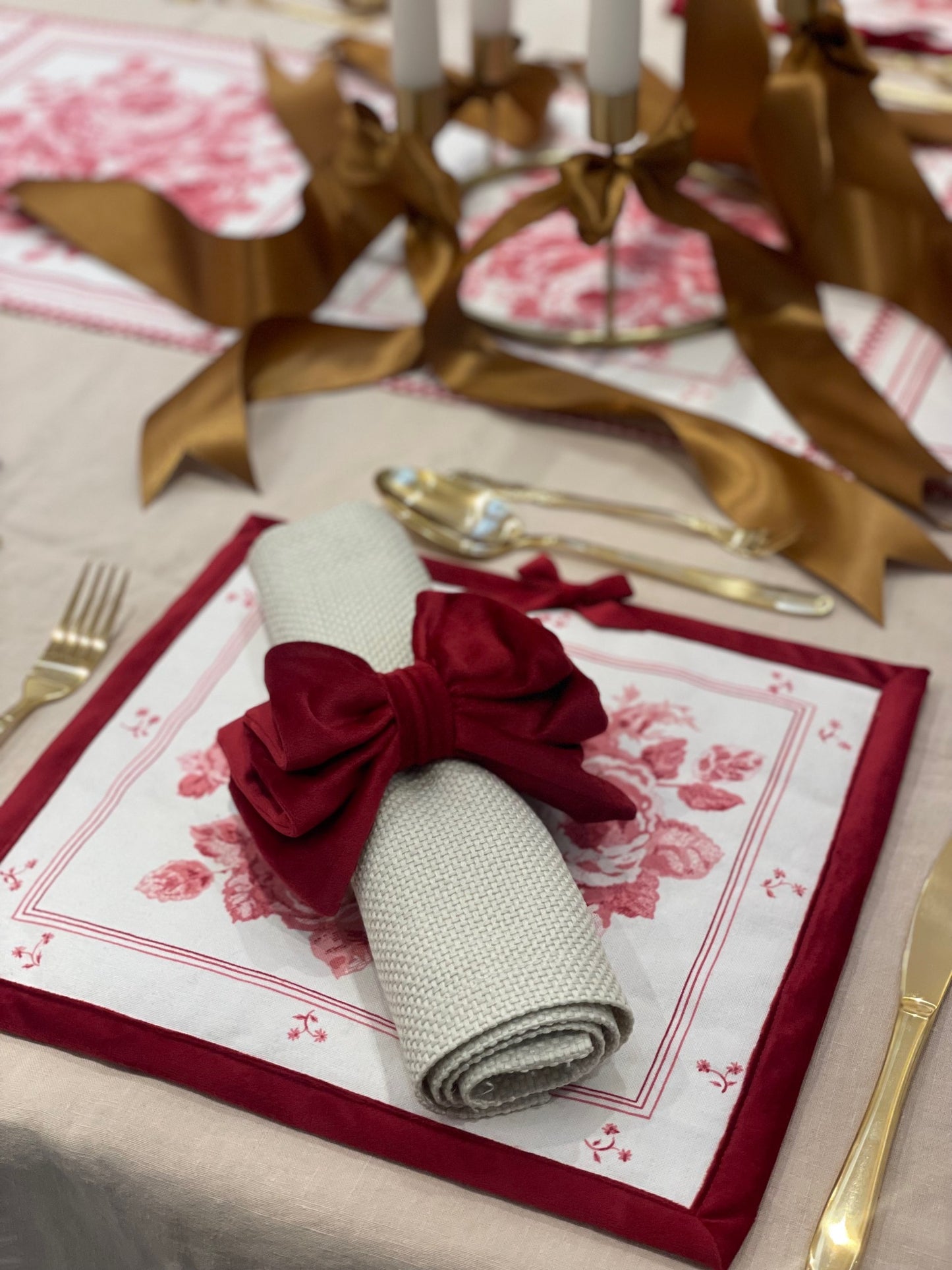 Vintage Sanderson Placemats - Set of 6, design 2