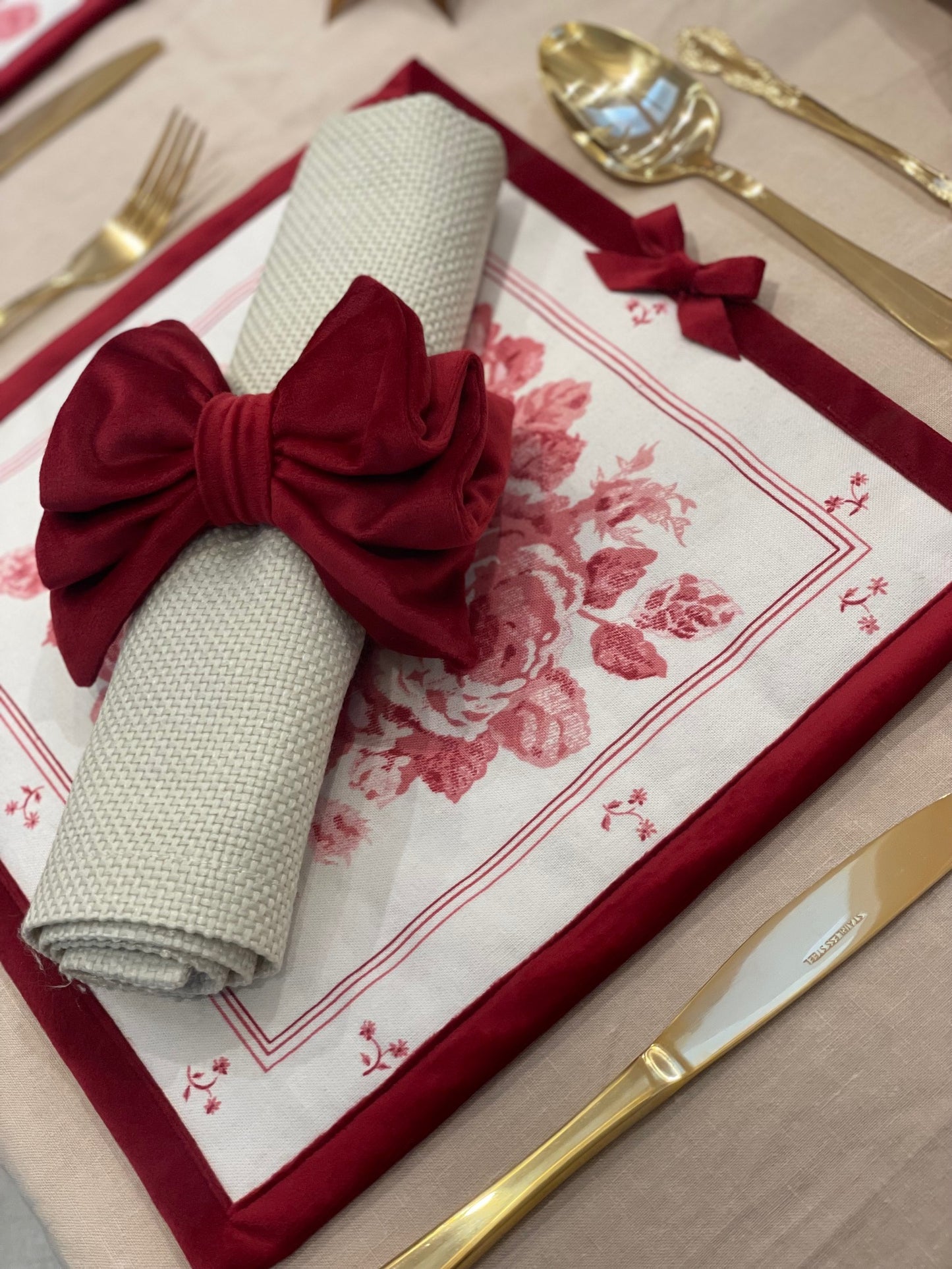 Vintage Sanderson Placemats - Set of 6, design 2