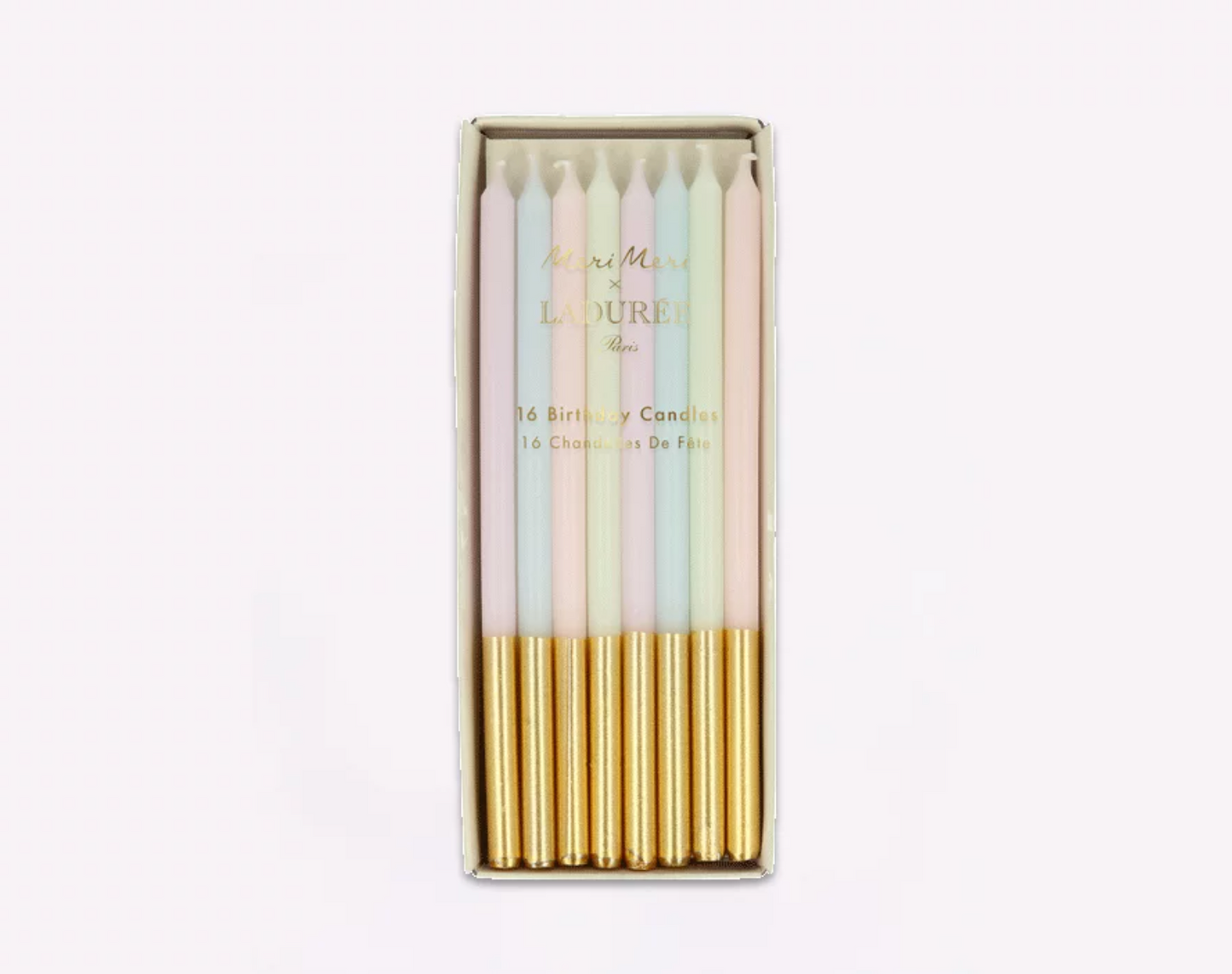 Ladurée Gold Dipped Cake Candles