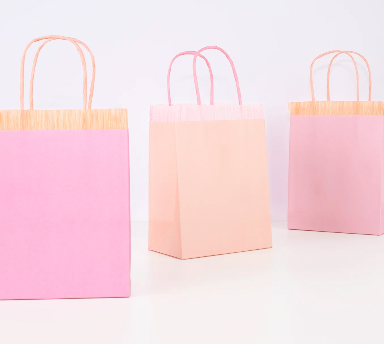 Pink Fringe Party Bags
