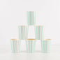 Mint Stripe Cups