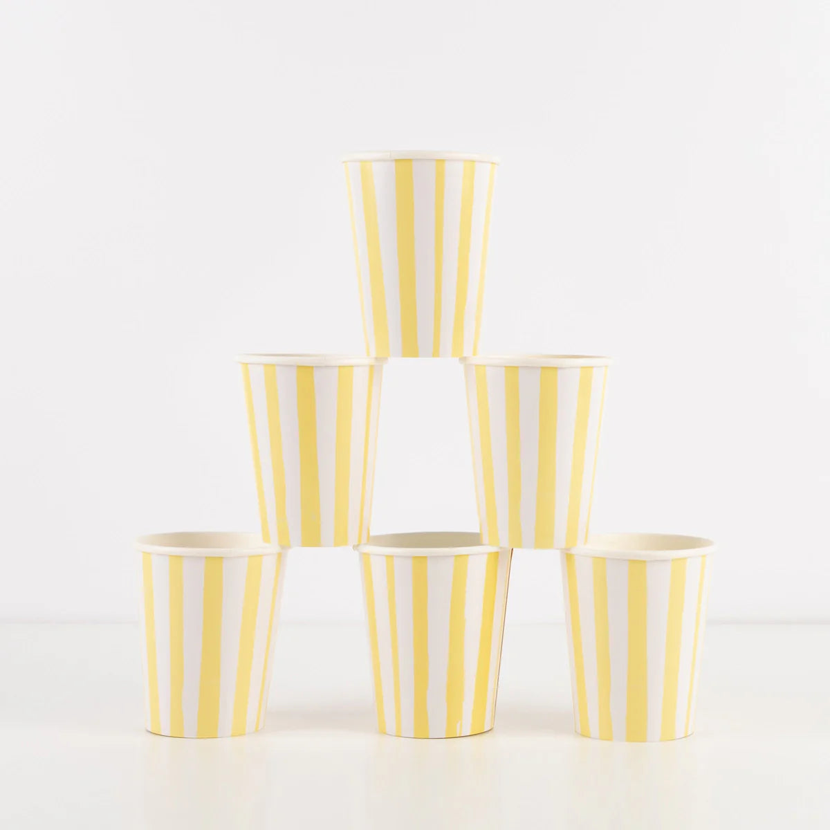 Yellow Stripe Cups
