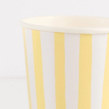 Yellow Stripe Cups