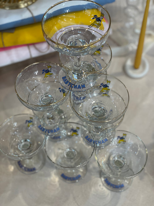 Babycham Glasses - Mini Tower