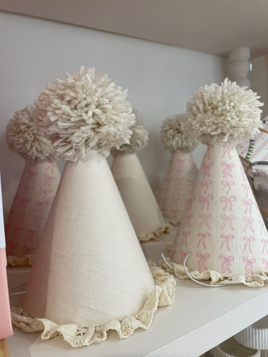 Party Hat - Ivory Linen
