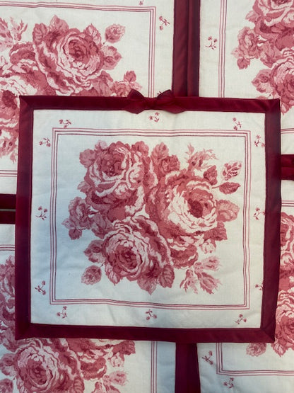 Vintage Sanderson Placemats - Set of 6, design 2