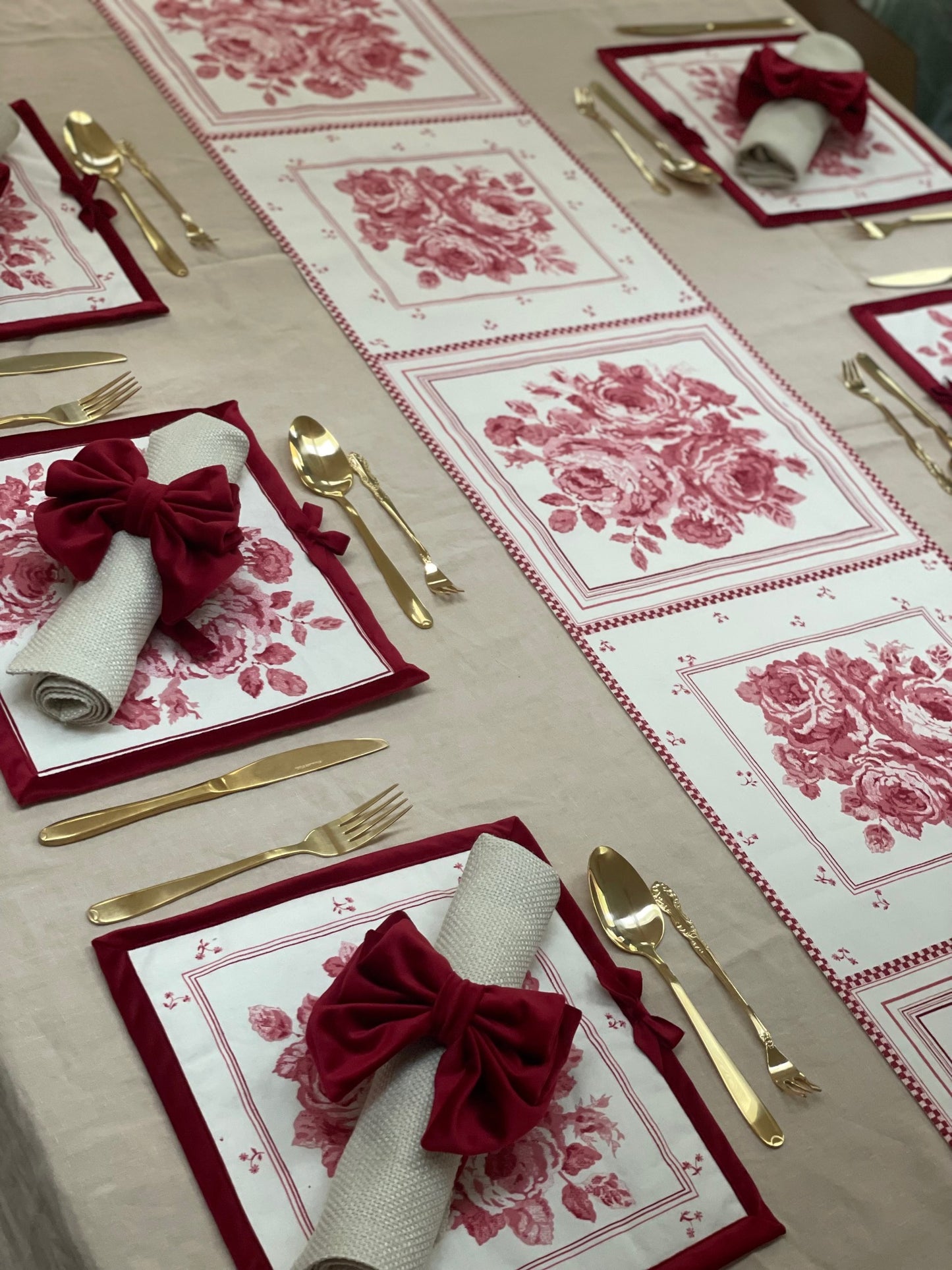 Vintage Sanderson Placemats - Set of 6, design 1