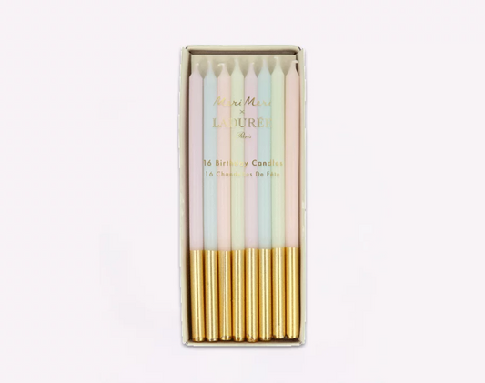 Ladurée Gold Dipped Cake Candles