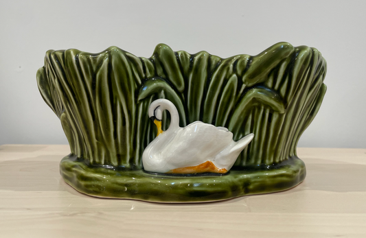 Vintage Sylvac Swan Vase Bulb Planter