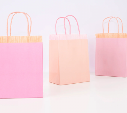 Pink Fringe Party Bags