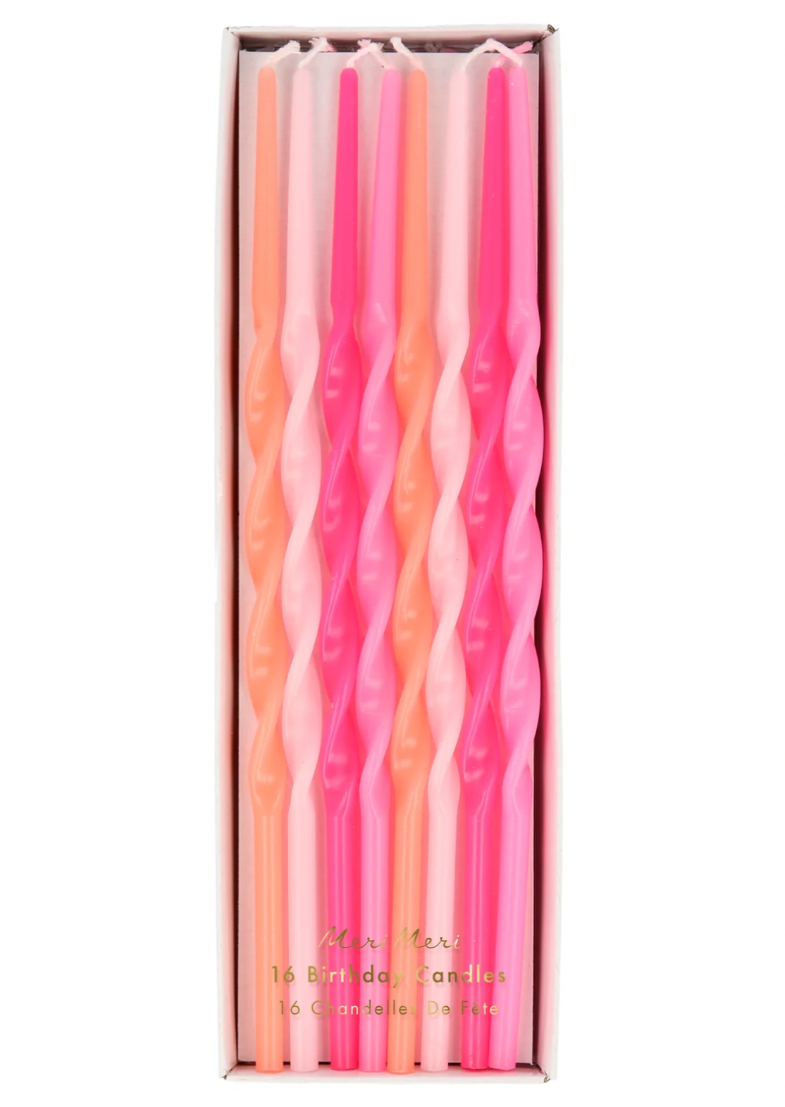 Pink Twisted Long Candles