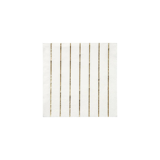 Gold Stripe Small Napkins