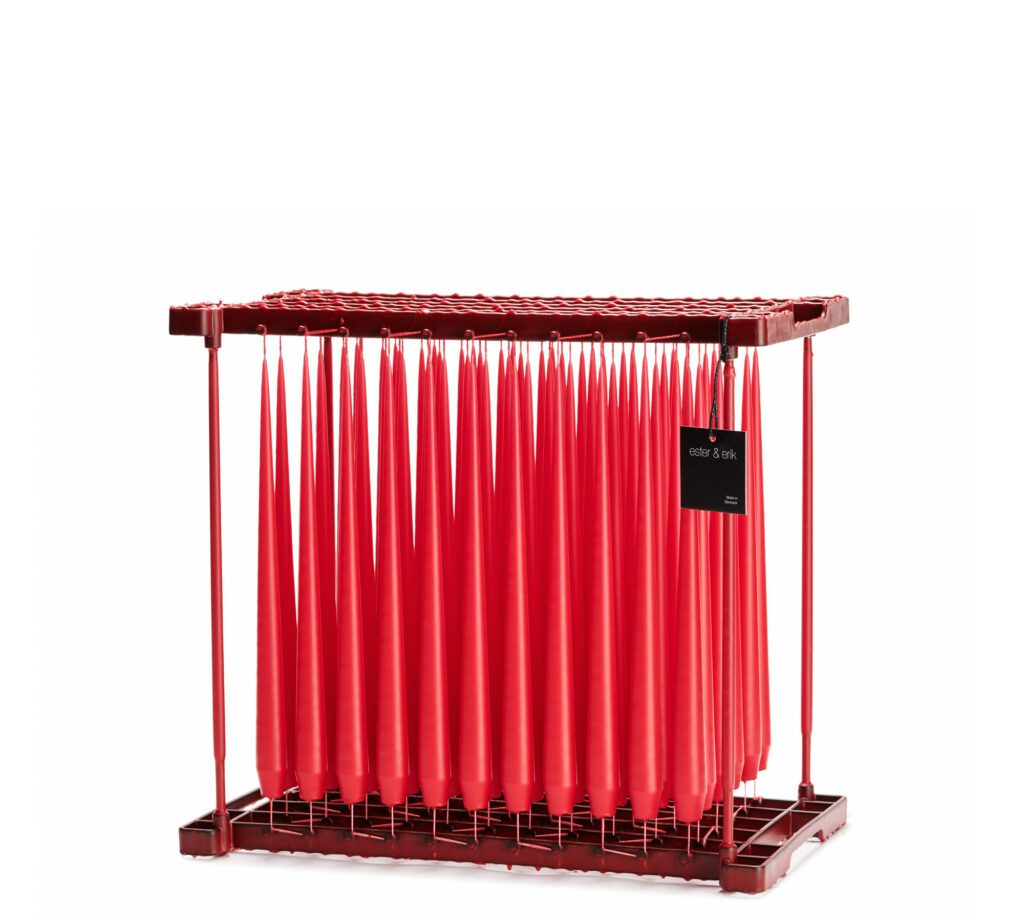 Ester & Erik Tapered Candles - TRUE RED 32cm